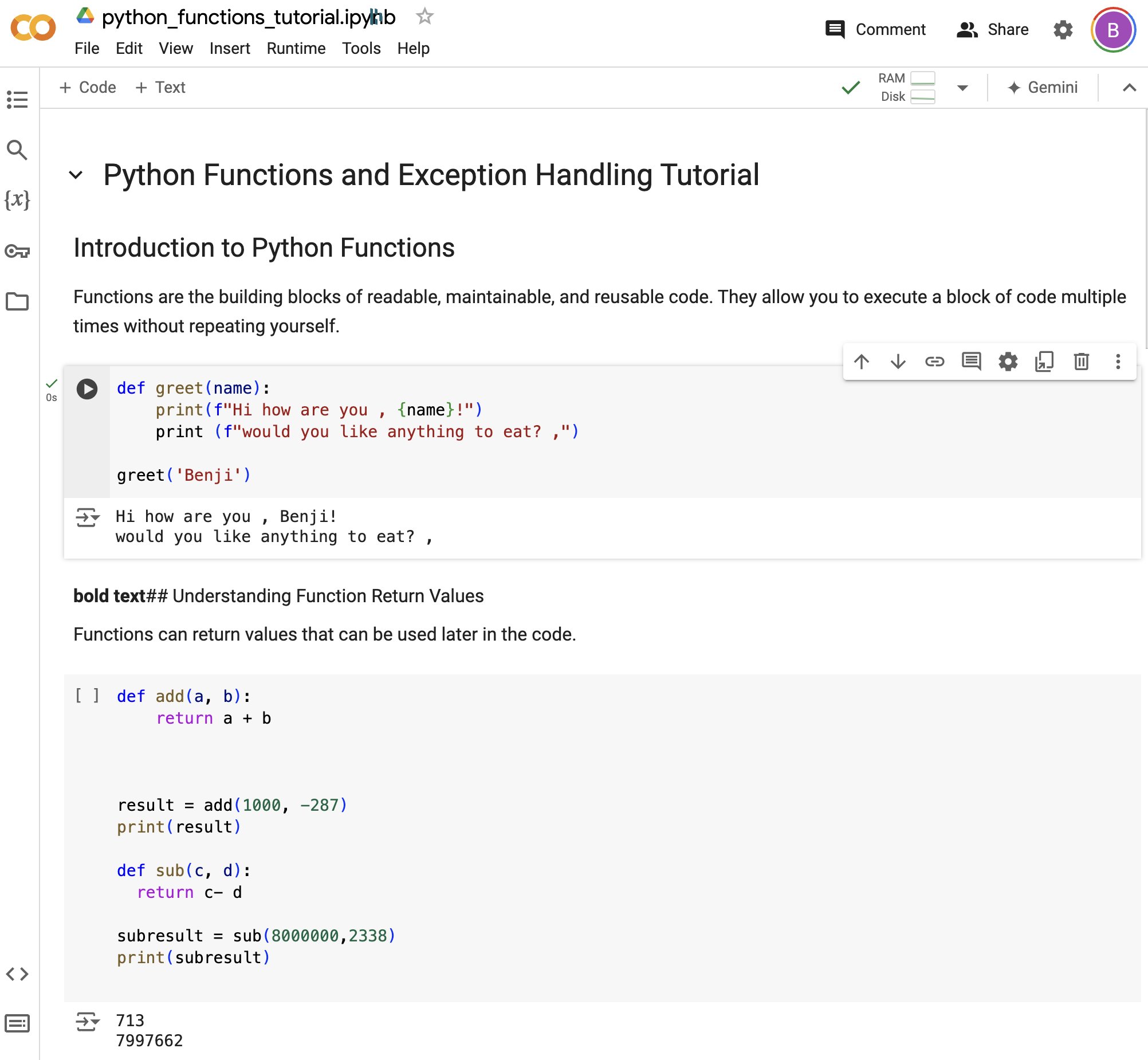 Python Functions